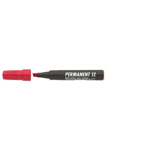 Ico Permanent Marker 12 Piros D25