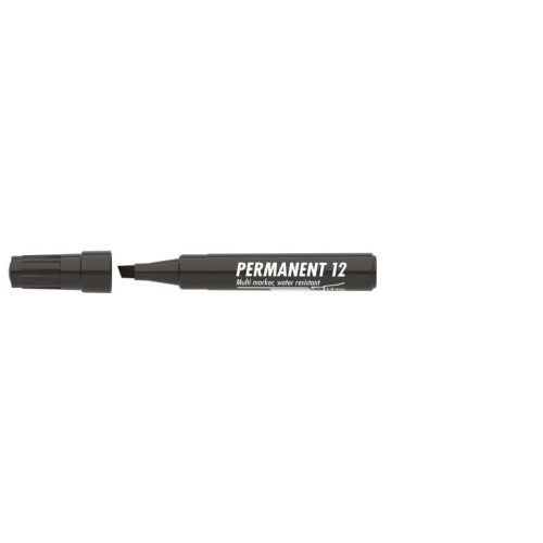 Ico Permanent Marker 12 Fekete D25
