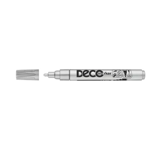 Ico Deco Marker Lakkmarker Ezüst D10