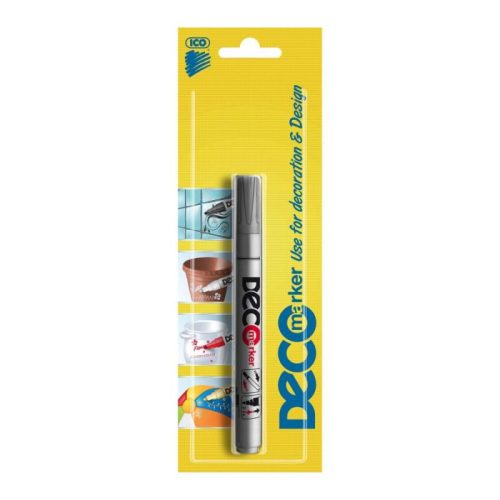 Ico Deco Marker Lakkmarker Ezüst Bliszter