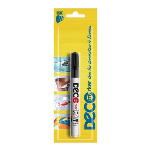 Ico Deco Marker Lakkmarker Fekete Bliszter