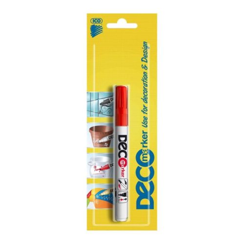 Ico Deco Marker Lakkmarker Piros Bliszter