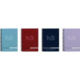   T-Creativ Spirálfüzet A/5 110 Lapos 70 Lap Vonalas 40 Lap Négyzetrácsos Vegyes Színekben Notebook 3
