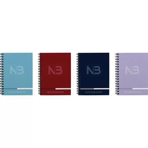 T-Creativ Spirálfüzet A/5 110 Lapos 70 Lap Vonalas 40 Lap Négyzetrácsos Vegyes Színekben Notebook 3