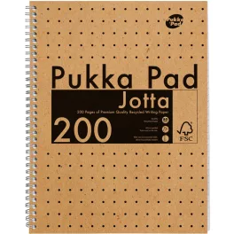  Pukka Pad Spirálfüzet A/4 100 Lapos Vonalas Jotta Pad Kraft