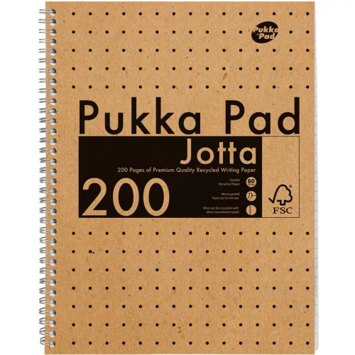 Pukka Pad Spirálfüzet A/4 100 Lapos Vonalas Jotta Pad Kraft