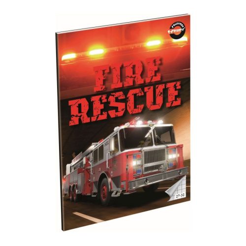 T-Creativ Füzet A/5 27-32 Négyzetrácsos Fire Rescue