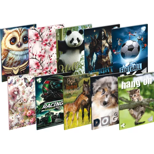 T-Creativ Leckefüzet Tűzött A/5 36 Lapos Vegyes Mintákban