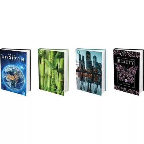 T-Creativ Napló A/4 48 Lapos Keményfedeles Négyzetrácsos Vegyes Mintákban