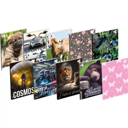 T-Creativ Notesz A/6 40 Lapos Sima Vegyes Mintákban