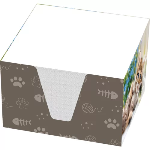 T-Creativ Tépőtömb 9x9x6 cm Tokos Kitten