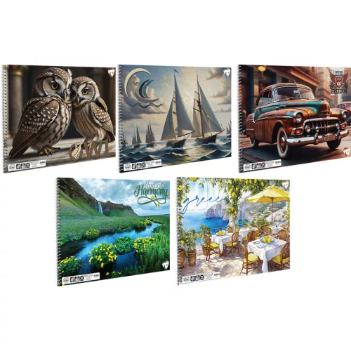 T-Creativ Vázlatfüzet B/4 30 Lapos 170 Gramm Color Vegyes Mintákban