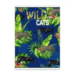 Lastva Tűzött Füzet A/5 Négyzetrácsos 52 Lap Wild Cats 33093