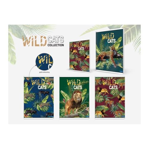 Lastva Tűzött Füzet A/5 Vonalas 52 Lap Wild Cats 33094
