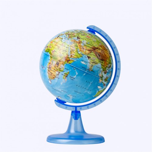 SchoolArt Műanyagtalpas Földgömb Földrajzi 15 cm Átmérővel