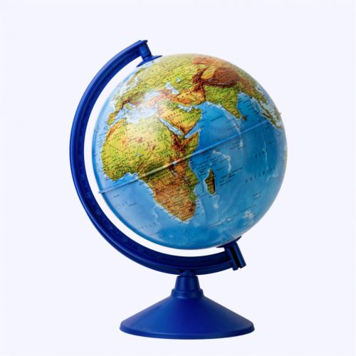 SchoolArt Műanyagtalpas Földgömb Földrajzi 26 cm Átmérővel