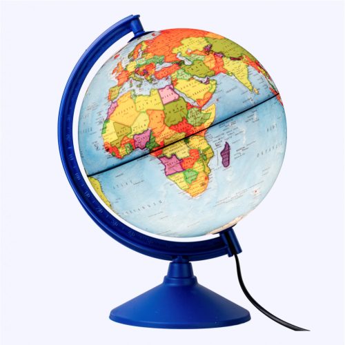 SchoolArt Műanyagtalpas Világító Földgömb Politikai 30 cm Átmérővel
