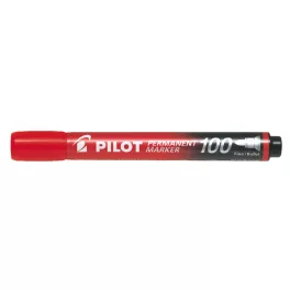 Pilot Permanent Marker 100 Kerek Piros