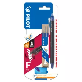   Pilot Bt Frixion Clicker Point 05 Törölhető Roller Kék + 3 Darabos Betétszett Kék