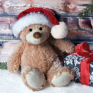   Ti-Flair Szalvéta 33x33 cm 3 Rétegű 20 Lap/Csomag Christmas Teddy With Present Tél