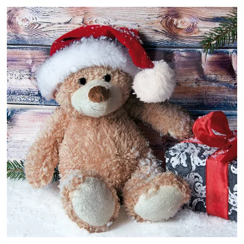 Ti-Flair Szalvéta 33x33 cm 3 Rétegű 20 Lap/Csomag Christmas Teddy With Present Tél
