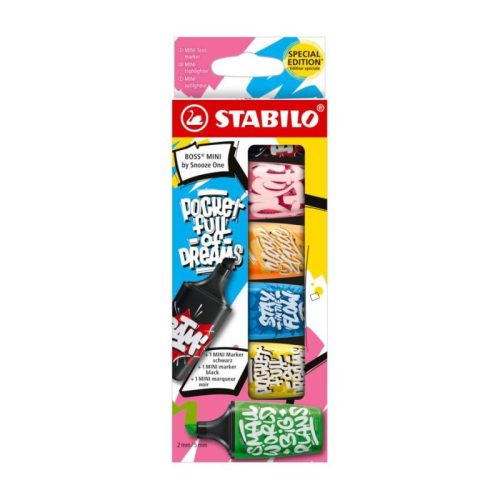 Stabilo Szövegkiemelő BOSS MINI by Snooze One 6 Darab/Szett