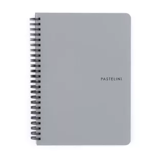 Pastelini Spirál Füzet A/5 Vonalas 60 Lap Szürke 8-805