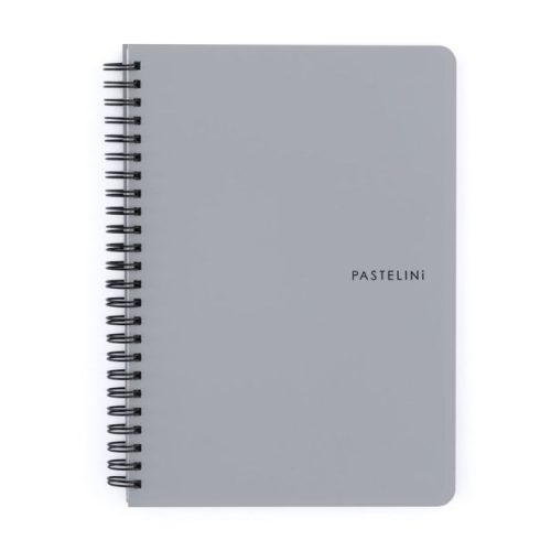Pastelini Spirál Füzet A/5 Vonalas 60 Lap Szürke 8-805