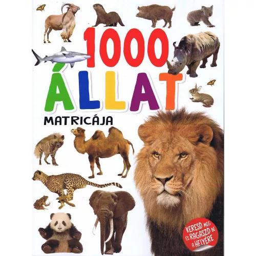 1000 Állat Matricája - Fehér