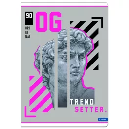   Lastva Tűzött Füzet A/4 Vonalas 52 Lap Trend Setter Vegyes Mintákban
