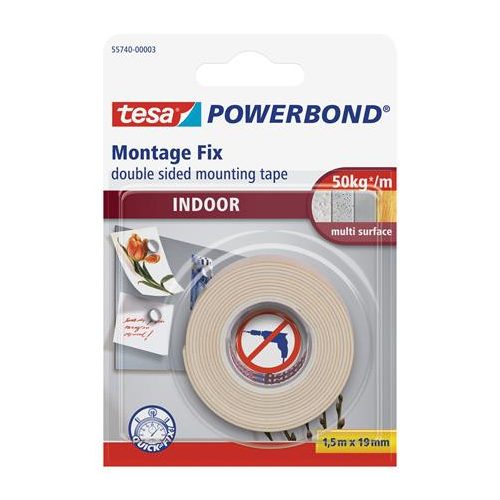 Tesa Montázsszalag Beltéri 19 mm x 1.5 m 55740