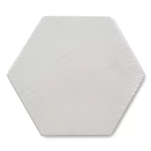   Mona Lisa Fakeretes Festővászon Hatszög Alakú 15 cm Fehér