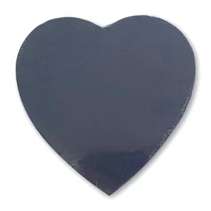 Mona Lisa Fakeretes Festővászon Szív Alakú 15 cm Fekete