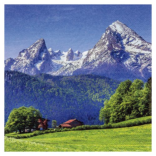 Ti-Flair Szalvéta 33 x 33 cm 3 Rétegű 20 lap/Csomag  Landscape in the Alps