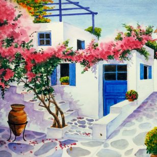   Ti-Flair Szalvéta 33x33 cm 3 Rétegű 20 Lap/Csomag Greece Village