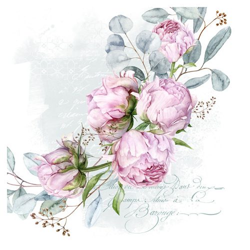 Ti-Flair Szalvéta 33x33 cm 3 Rétegű 20 Lap/Csomag Emilia