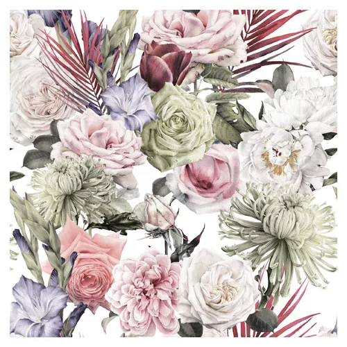 Ti-Flair Szalvéta 33 x 33 cm 3 Rétegű 20 Lap/Csomag Smukke Blomster