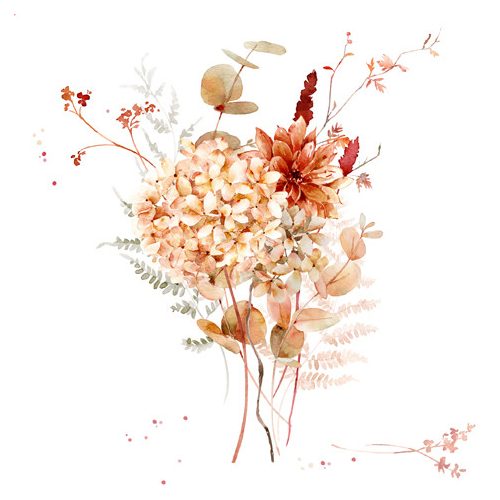 Ti-Flair Szalvéta 33 x 33 cm 3 Rétegű 20 lap/Csomag  Spicy Colour Bouquet