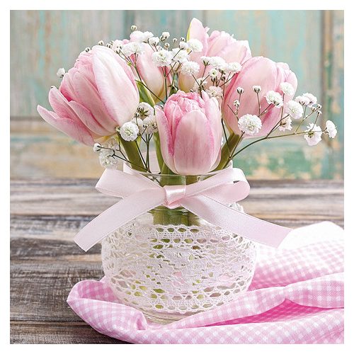 Ti-Flair Szalvéta 33 x 33 cm 3 Rétegű 20 lap/Csomag  Romantic Bouquet