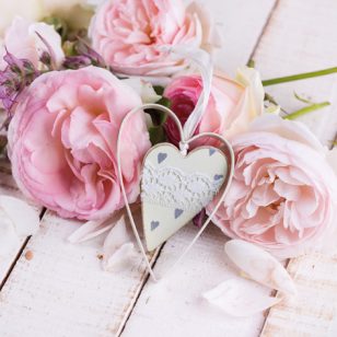   Ti-Flair Szalvéta 33x33 cm 3 Rétegű 20 Lap/Csomag Pivoines Avec Coeur