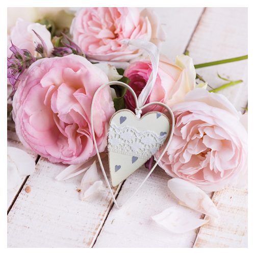 Ti-Flair Szalvéta 33 x 33 cm 3 Rétegű 20 lap/Csomag  Pivoines avec Coeur
