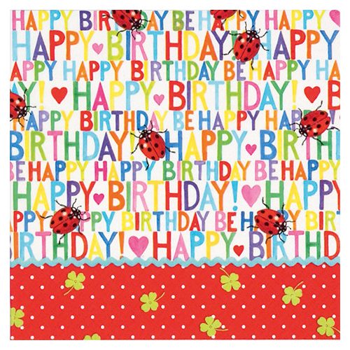 Ti-Flair Szalvéta 33 x 33 cm 3 Rétegű 20 lap/Csomag  Happy Birthday for You Szülinap