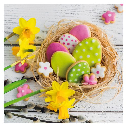 Ti-Flair Szalvéta 33x33 cm 3 Rétegű 20 Lap/Csomag Easter Cookies