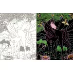 Rejtőzködő unikornisok 2. Kifestőfüzet kaparós és színezős oldalakkal