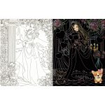 Rejtőzködő hercegnők Kifestőfüzet kaparós és színezős oldalakkal