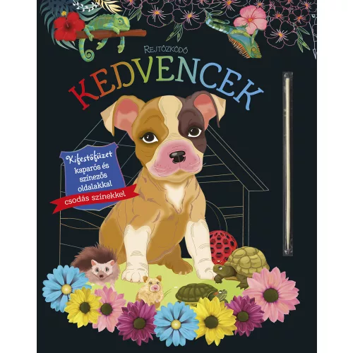 Rejtőzködő kedvencek Kifestőfüzet kaparós és színezős oldalakkal