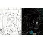 Rejtőzködő kedvencek Kifestőfüzet kaparós és színezős oldalakkal