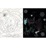 Rejtőzködő sárkányok Kifestőfüzet kaparós és színezős oldalakkal