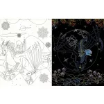 Rejtőzködő sárkányok Kifestőfüzet kaparós és színezős oldalakkal