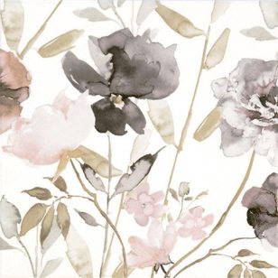   Ti-Flair Szalvéta 33x33 cm 3 Rétegű 20 Lap/Csomag Viola Fiori Vintage Ősz